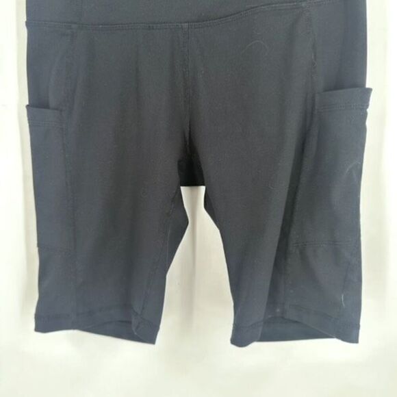 Baleaf Flyleaf 9" Tight-fitting Biking Athletic Shorts Small Phone Pockets Black - Picture 5 of 11